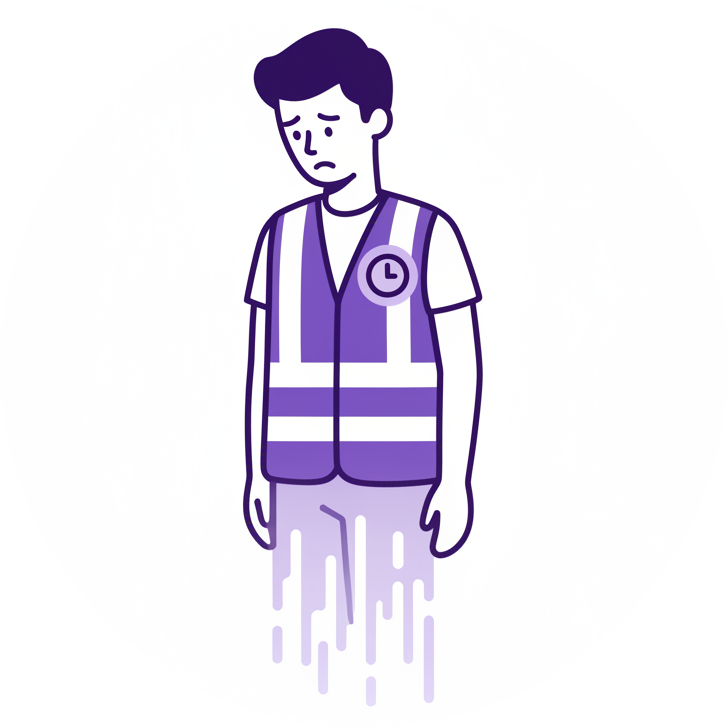 Young warehouse worker feeling temporary and treated as just another temp with no commitment